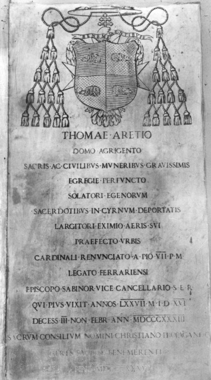 lapide commemorativa - ambito romano (sec. XIX)